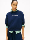 An image of the Tommy Hilfiger Gold Btn Script Terry Sweatshirt