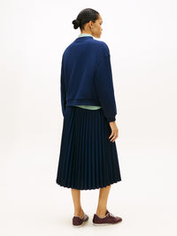 An image of the Tommy Hilfiger Gold Btn Script Terry Sweatshirt