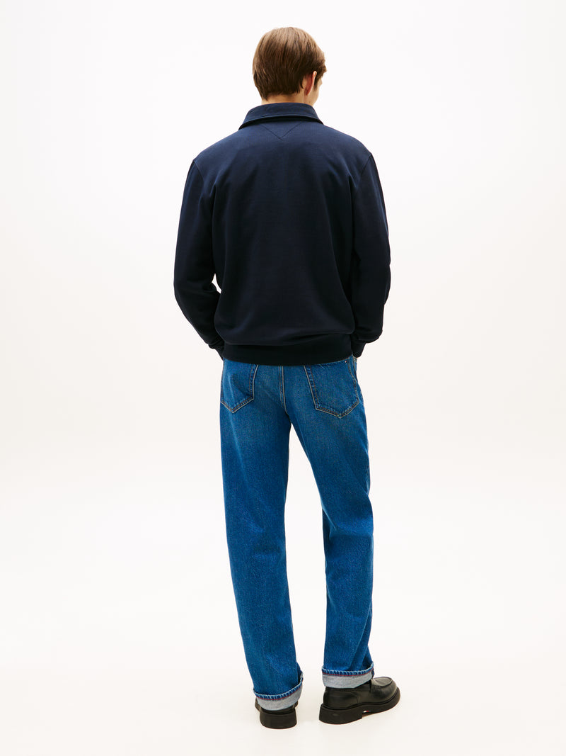 An image of the Tommy Hilfiger Essential Terry Polo Snap Sweat