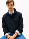 An image of the Tommy Hilfiger Essential Terry Polo Snap Sweat