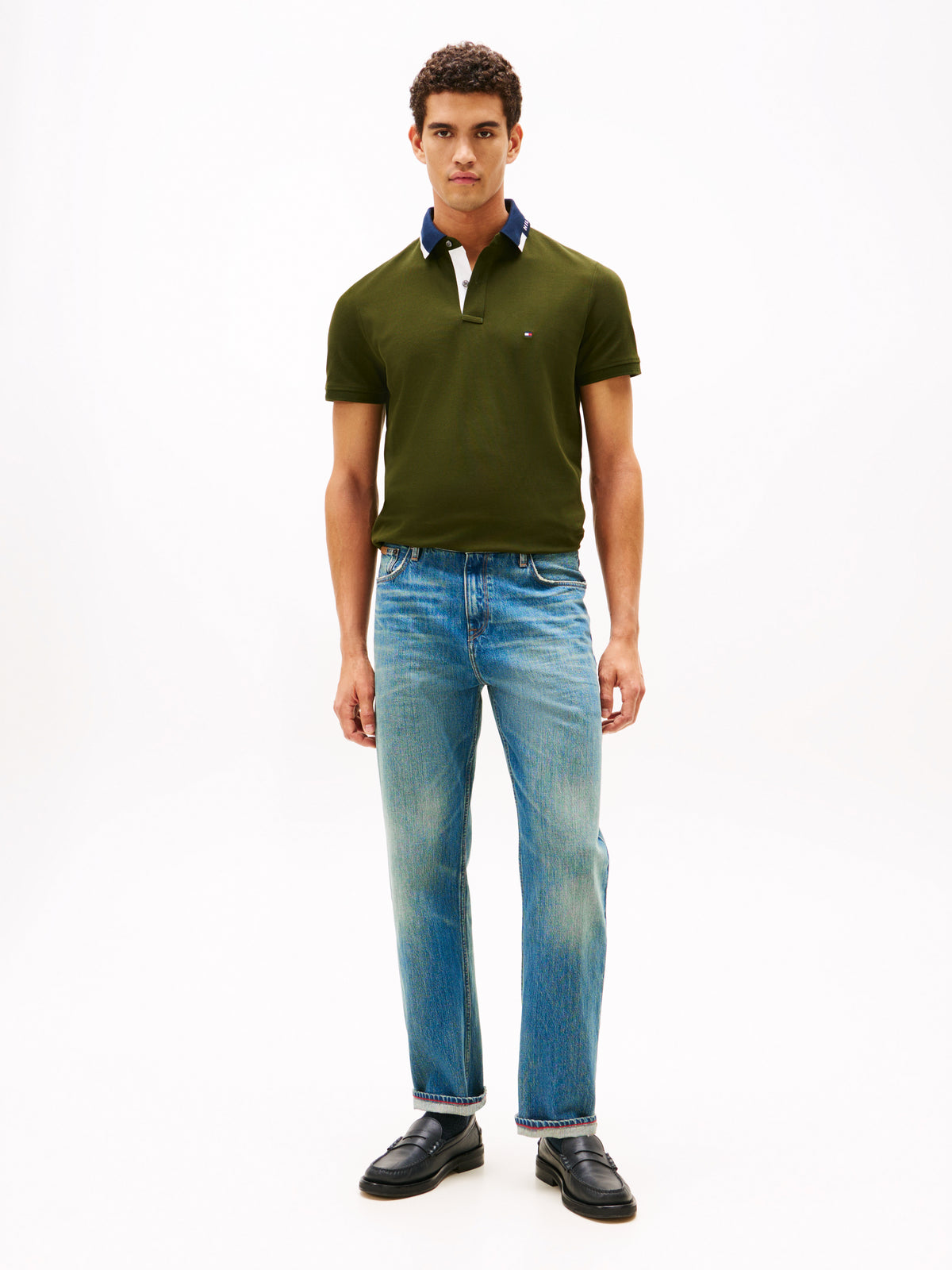 An image of the Tommy Hilfiger Pique Grafic Collar Reg Polo