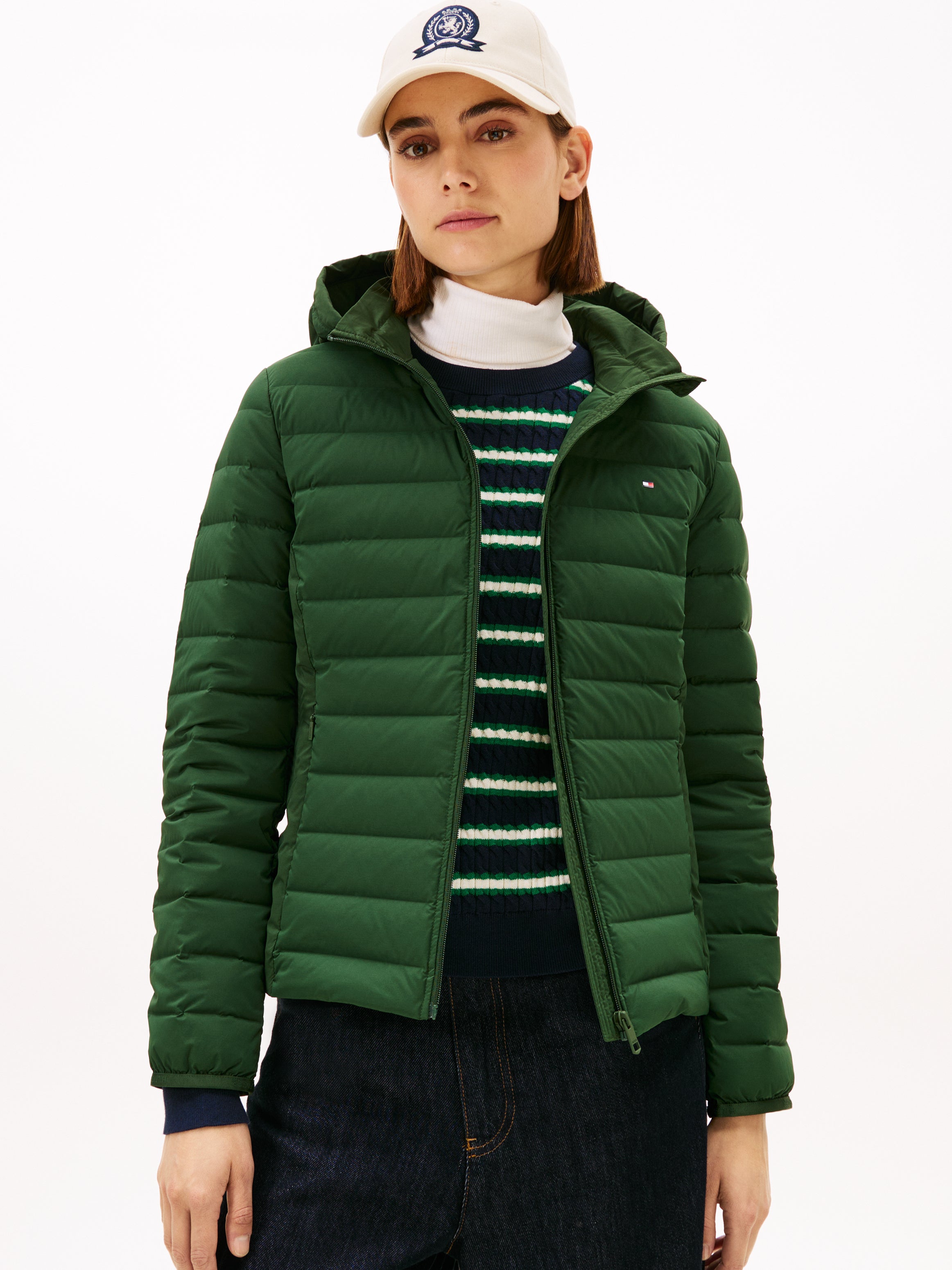 An image of the Tommy Hilfiger Stretch Nylon Down Jacket