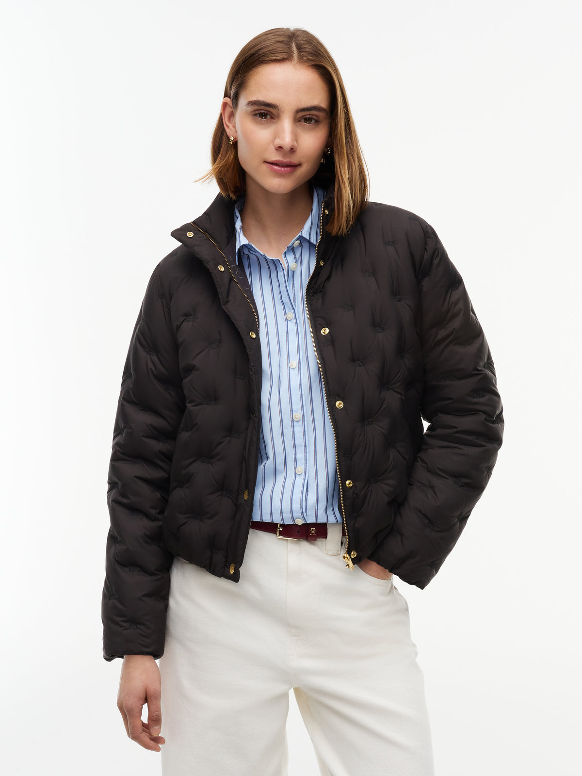 Down Flag Quilt Jacket