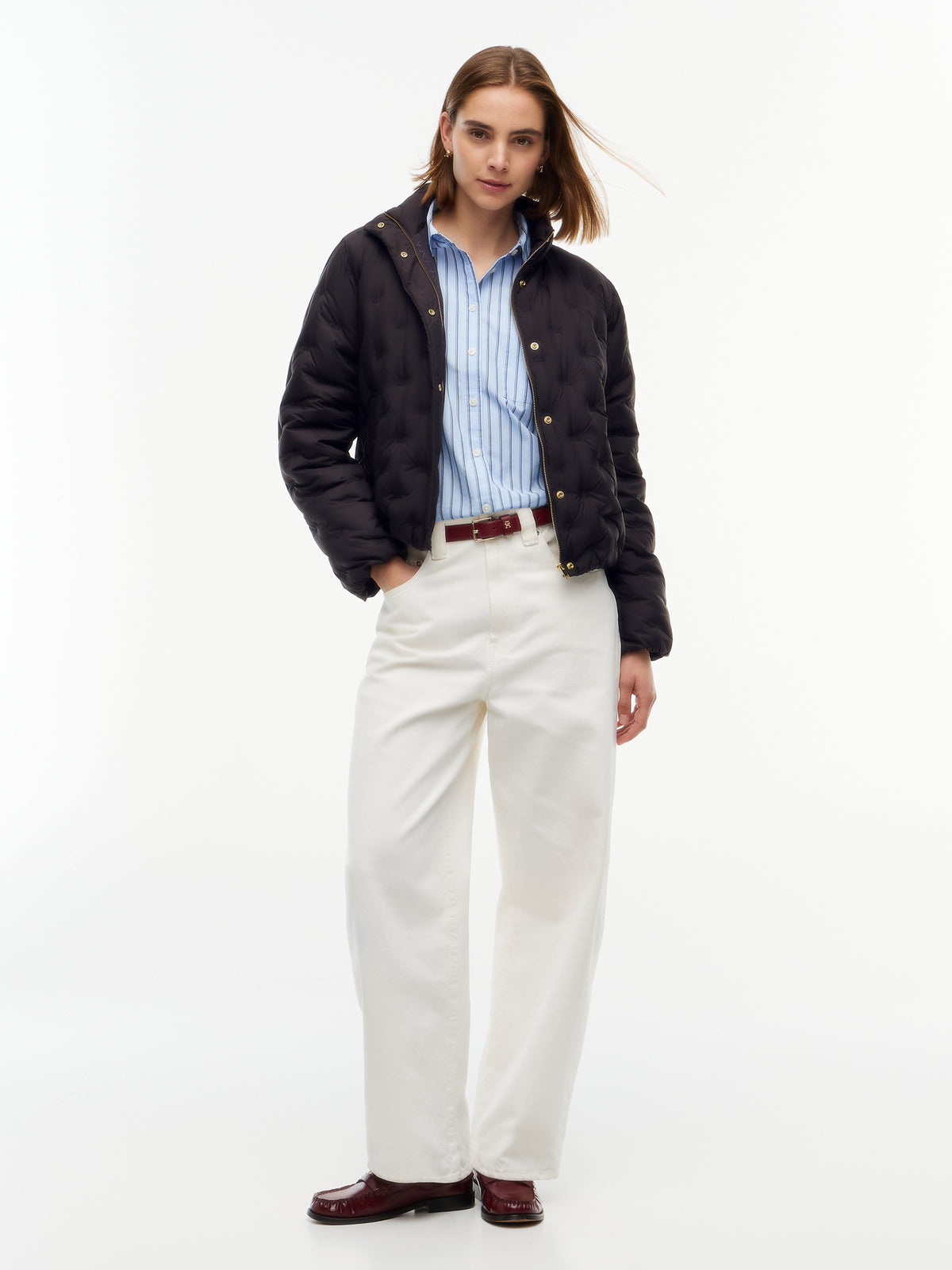 Down Flag Quilt Jacket
