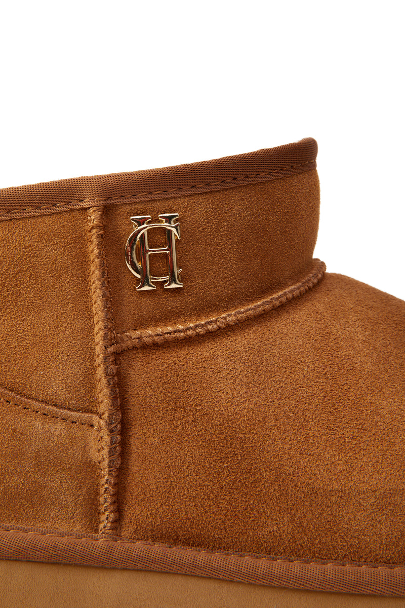 An image of the Holland Cooper Ultra Mini Shearling Boot