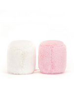 An image of the Jellycat Jellycat Amuseables Pink and White Marshmallows