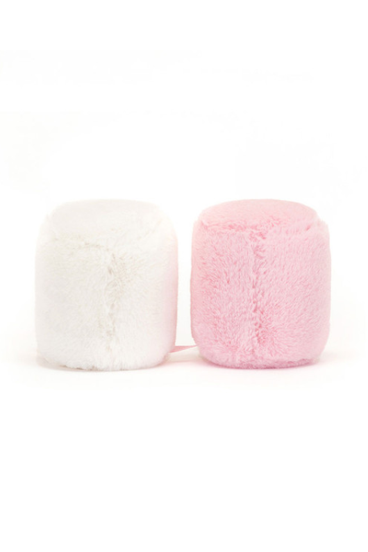 An image of the Jellycat Jellycat Amuseables Pink and White Marshmallows