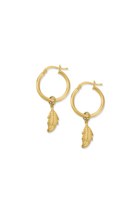 An image of the ChloBo Didi Feather Hoops