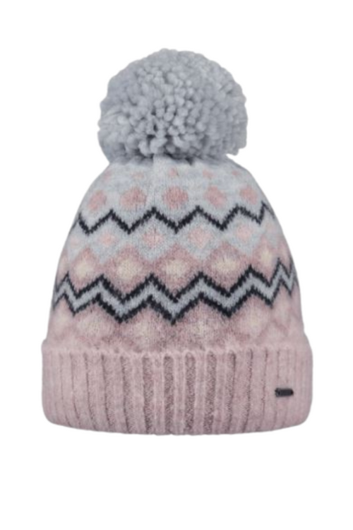 An image of the Barts Kids Kizy Beanie in the colour Pink.