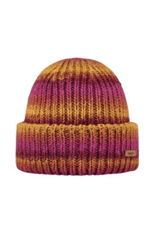An image of the Barts Elanor Beanie in the colour Burgundy.