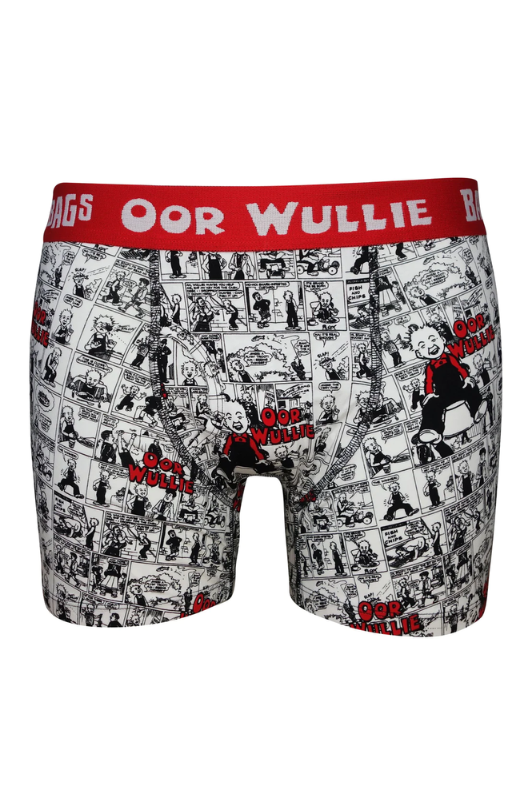 An image of the Bawbags Oor Wullie Annual Cotton Boxer Shorts.