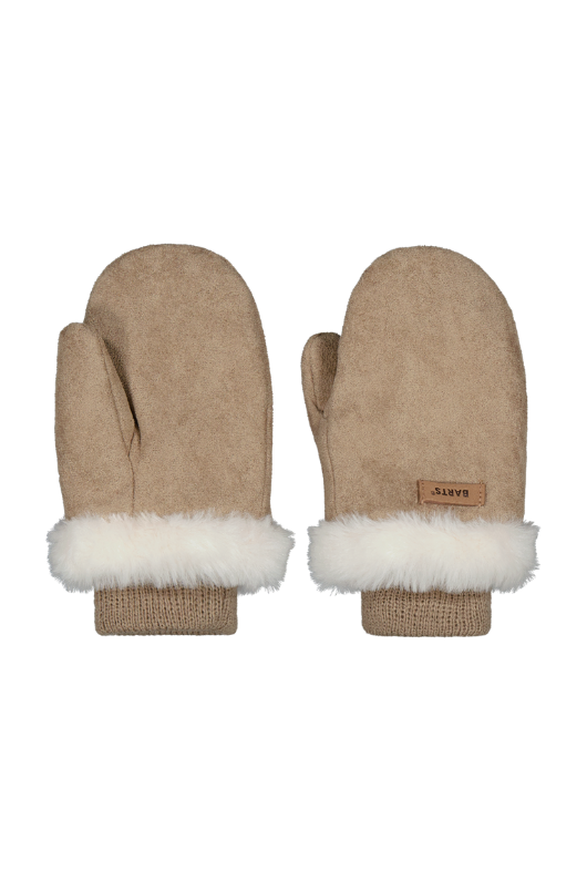 An image of the Barts Rainu Mitts in the colour Light Brown.