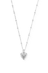 An image of the ChloBo Bobble Chain Decorated Heart Necklace