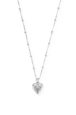 An image of the ChloBo Bobble Chain Decorated Heart Necklace