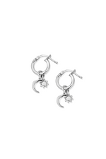 An image of the ChloBo Dainty Moon & Sun Small Hoops