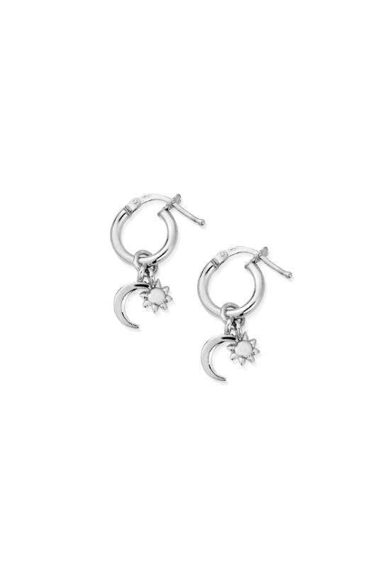 Dainty Moon & Sun Small Hoops