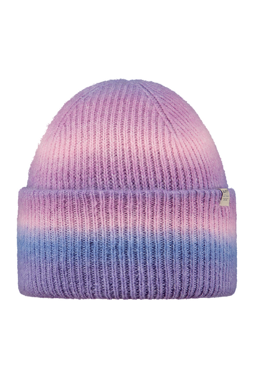 An image of the Barts Soleige Beanie in the colour Purple.