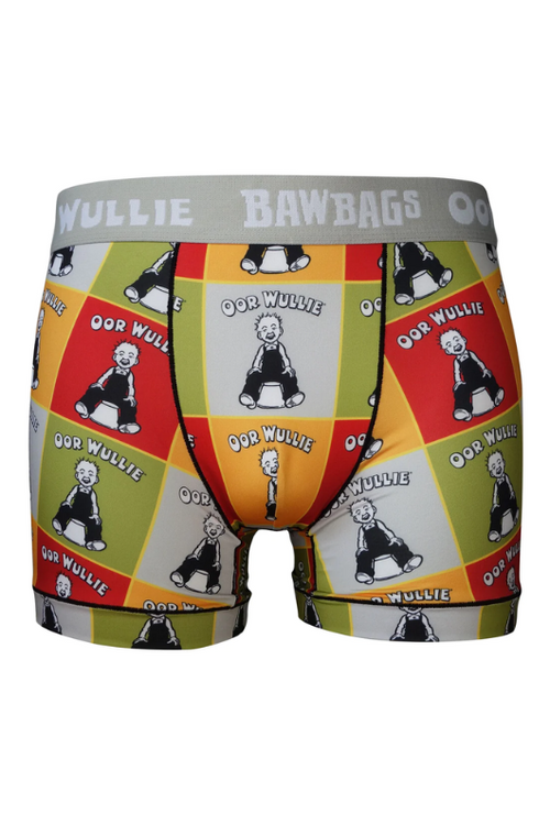 An image of the Bawbags Cool De Sacs Oor Wullie Bucket Technical Boxer Shorts in the colour Multi.