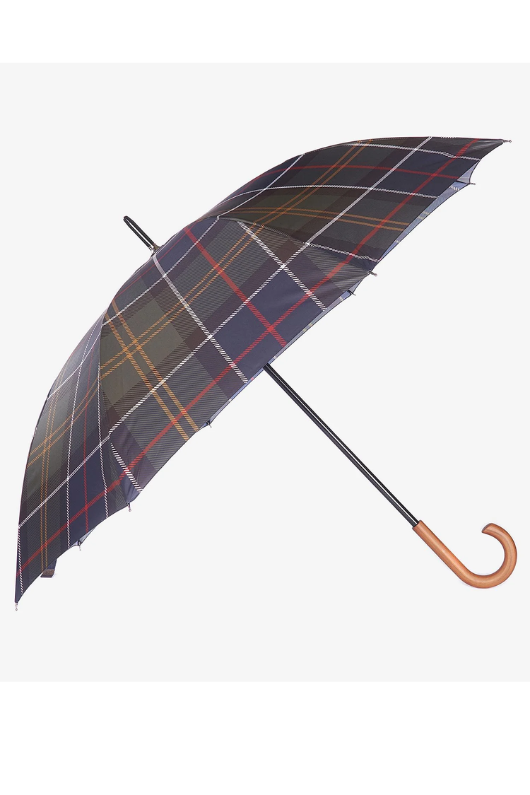 An image of the Barbour Tartan Walker Umbrella