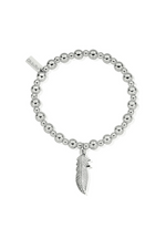 An image of the ChloBo Mini Small Ball Feather Bracelet