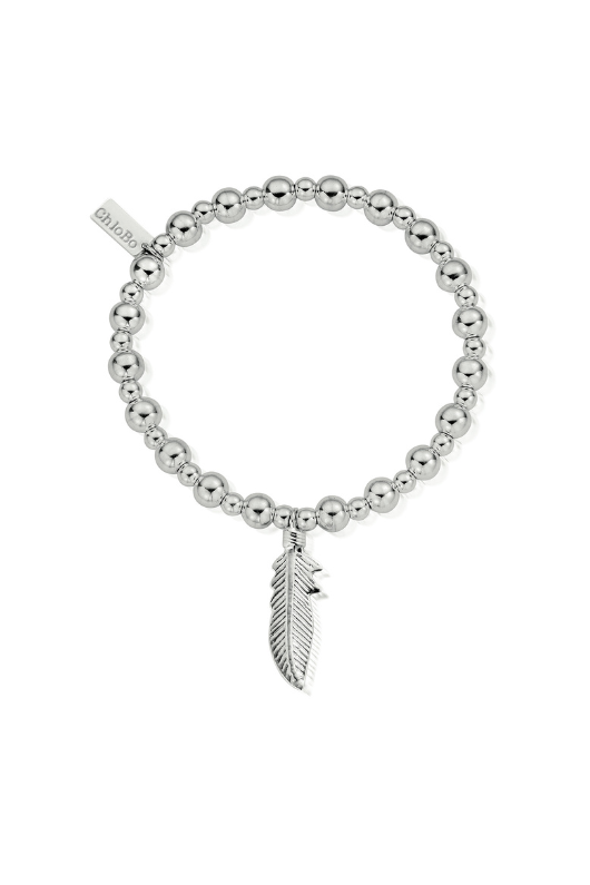 An image of the ChloBo Mini Small Ball Feather Bracelet