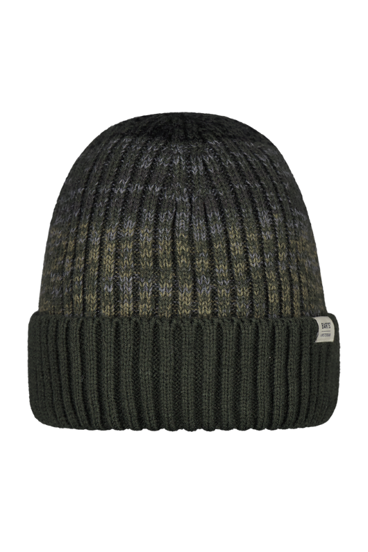 An image of the Barts Prezley Beanie in the colour Army.