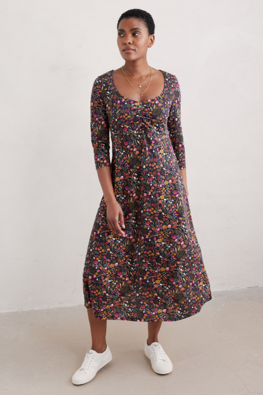 An image of the Seasalt 3/4 Sleeve Secret Cove Dress