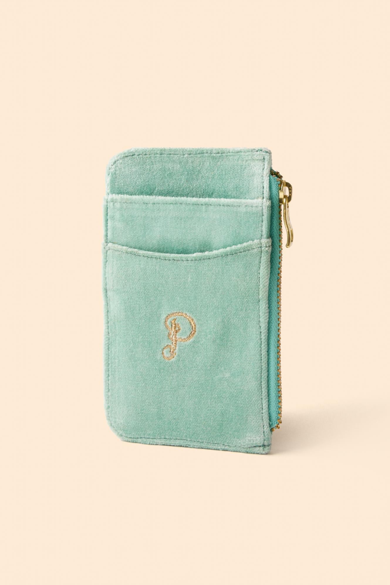 An image of the Powder Velvet Card Holder