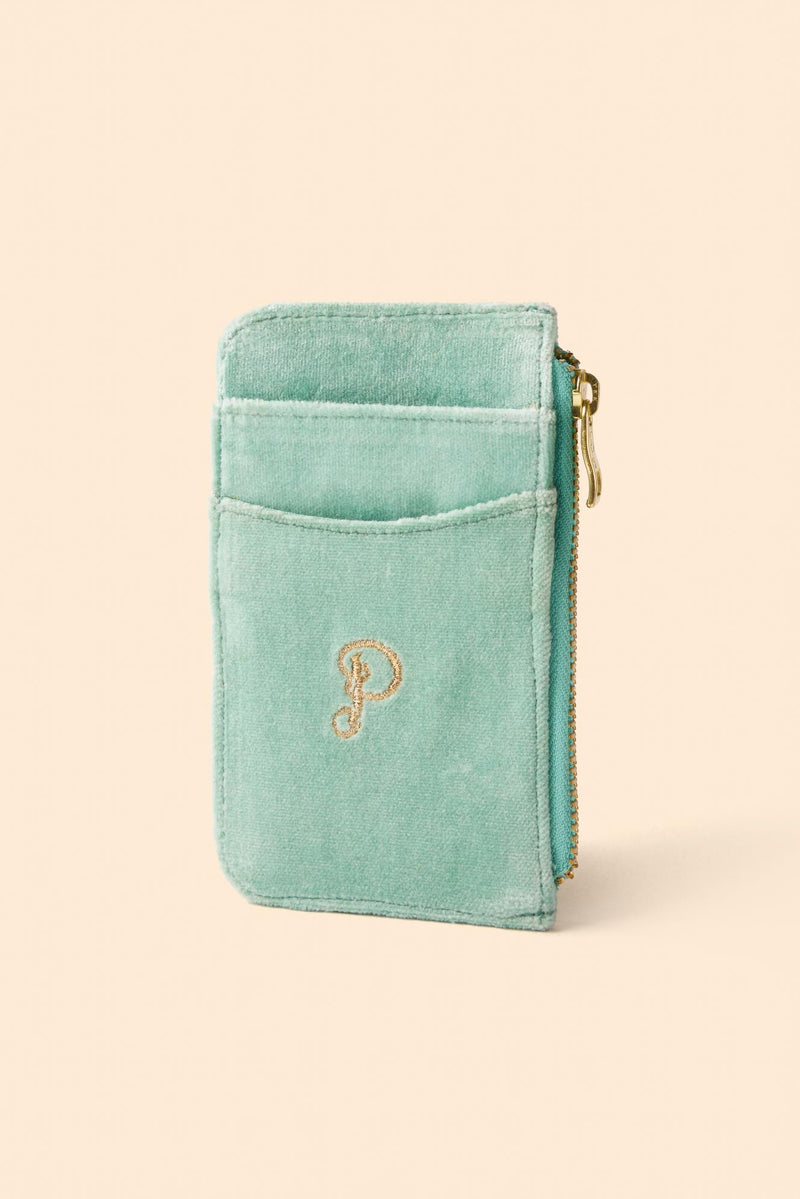 An image of the Powder Velvet Card Holder