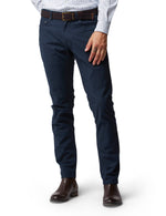 Gunn 5 Pocket Jeans by Rodd & Gunn. A straight fit trouser made with stretch fabric featuring pockets and navy hand washed appearance. 