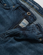 Rodd & Gunn Owaka Straight Fit Jeans. A regular fit jean with pockets, hand-washed for a lived in look. Classic blue denim.