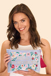 An image of the Powder Velvet Zip Pouch
