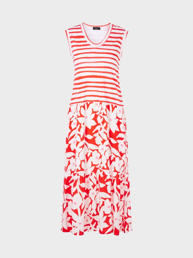 An image of the Marc Cain Striped Top Sleeveless Dress