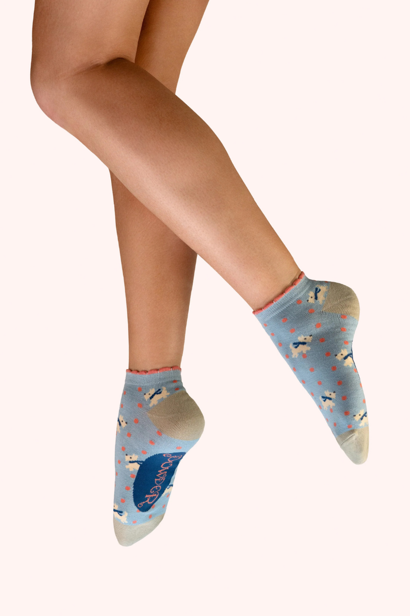 Woolly Westies Trainer Socks