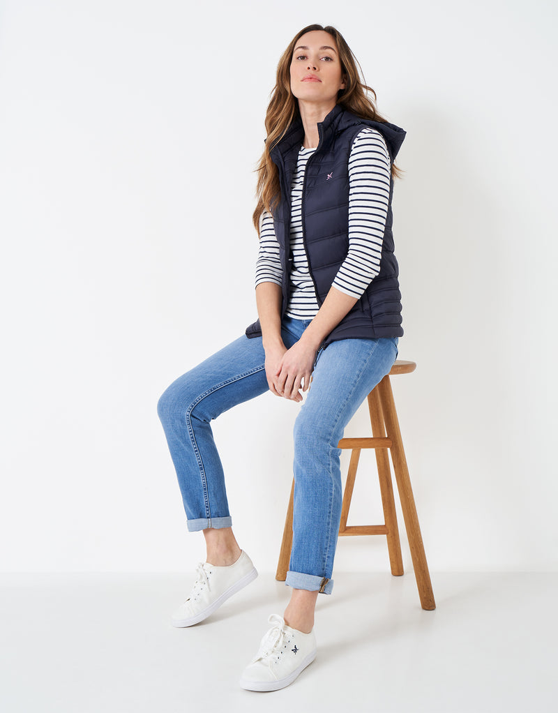 An image of the Crew Clothing Padded Gilet