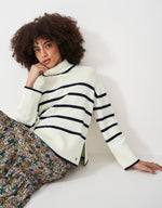 An image of the Crew Clothing Wide Sleeve Roll Neck Jumper