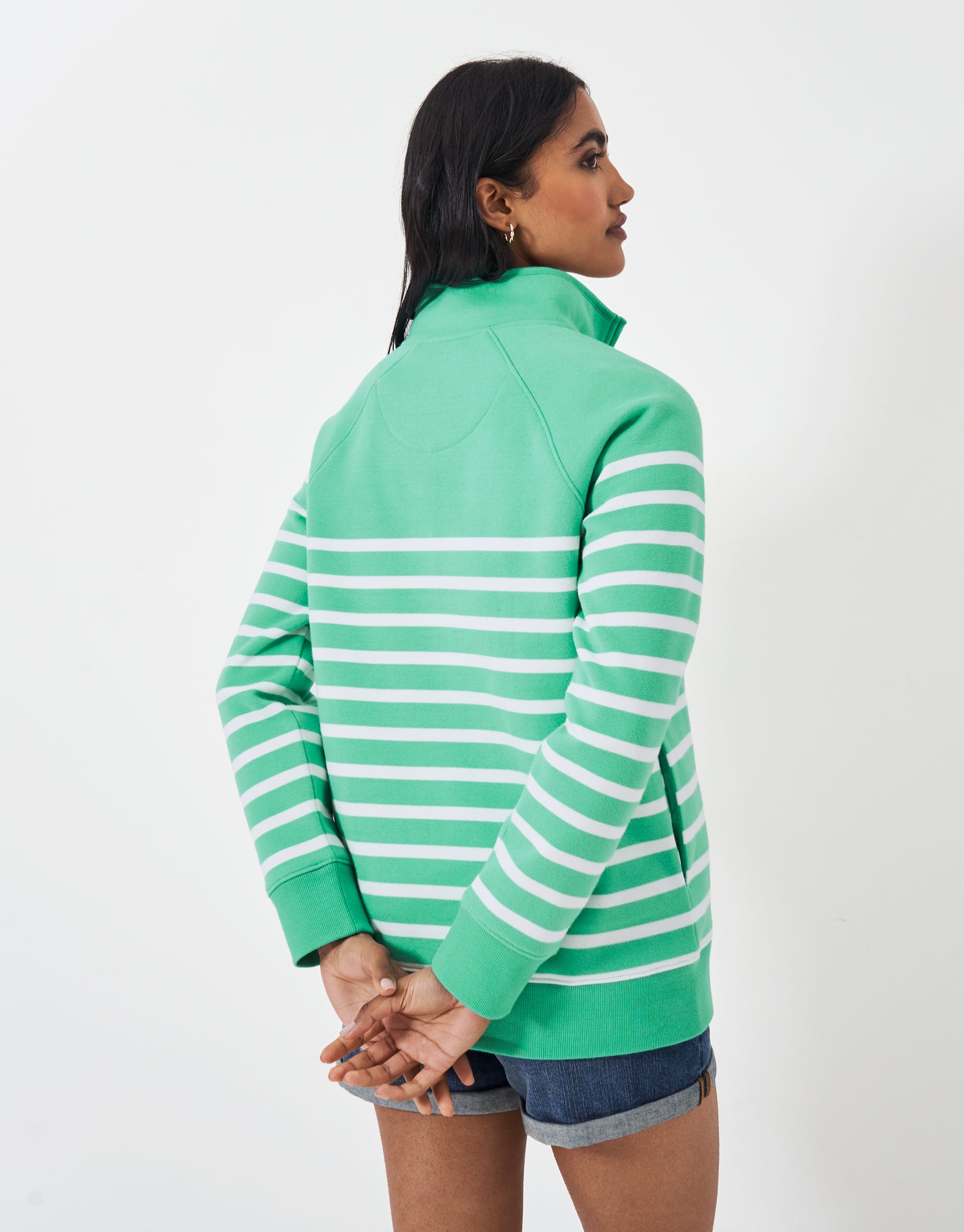 An image of the Crew Clothing Half Zip Sweatshirt
