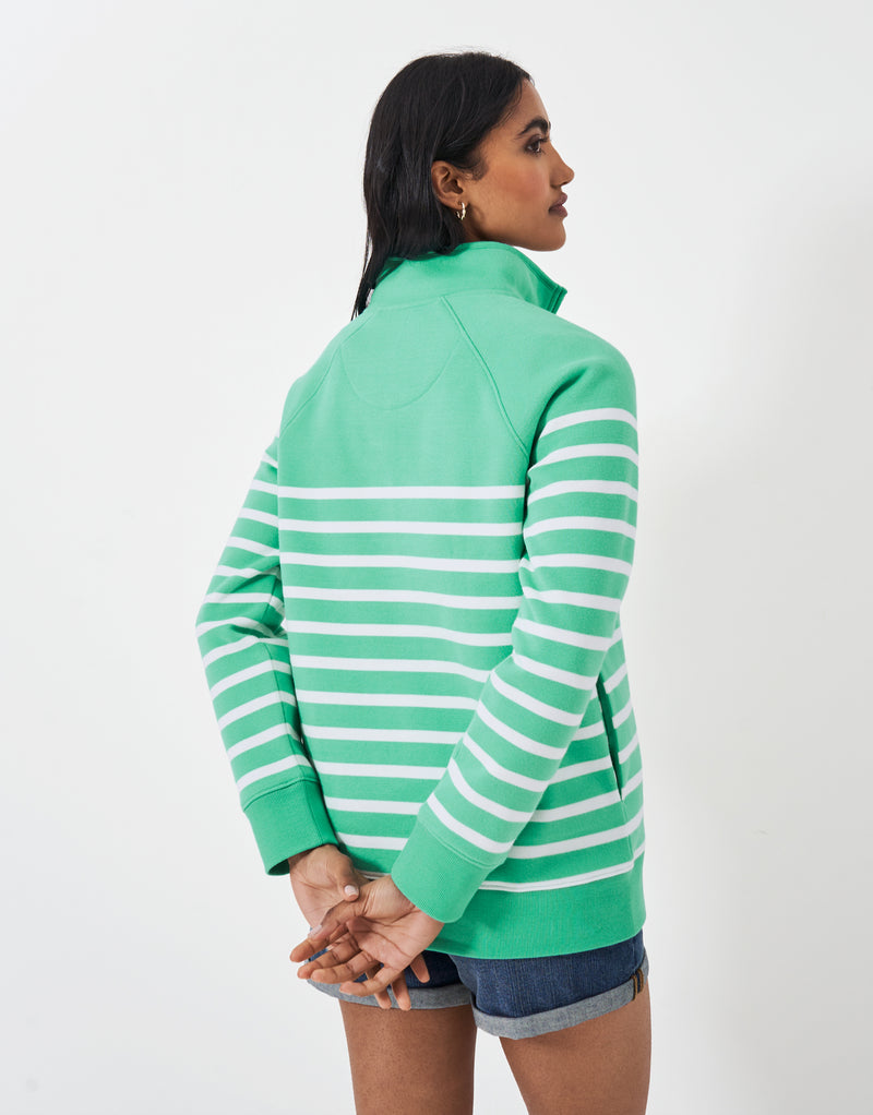 An image of the Crew Clothing Half Zip Sweatshirt
