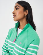 An image of the Crew Clothing Half Zip Sweatshirt