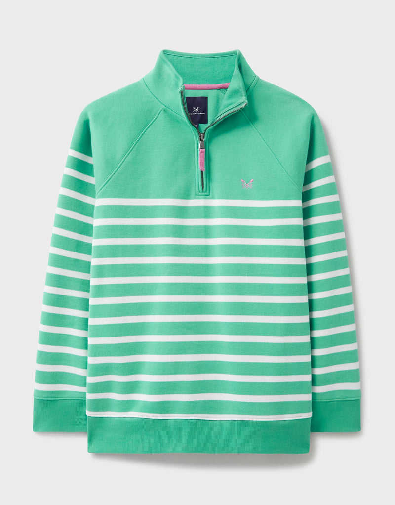 An image of the Crew Clothing Half Zip Sweatshirt