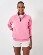 An image of the Crew Clothing Half Zip Sweatshirt
