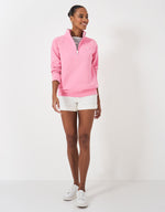 An image of the Crew Clothing Half Zip Sweatshirt