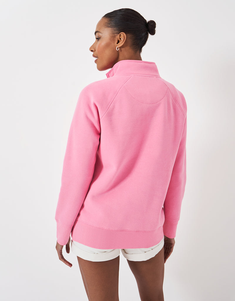 An image of the Crew Clothing Half Zip Sweatshirt