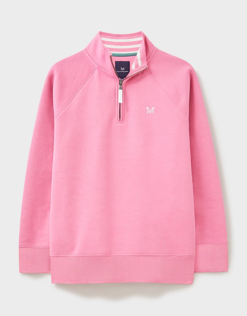 An image of the Crew Clothing Half Zip Sweatshirt