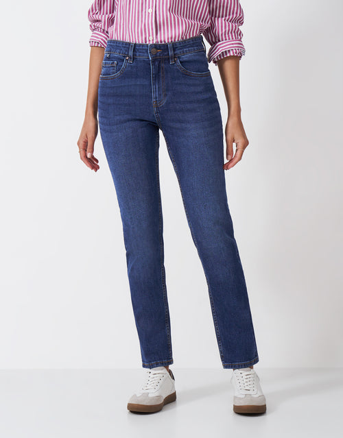 An image of the Crew Clothing Straight Fit Jeans