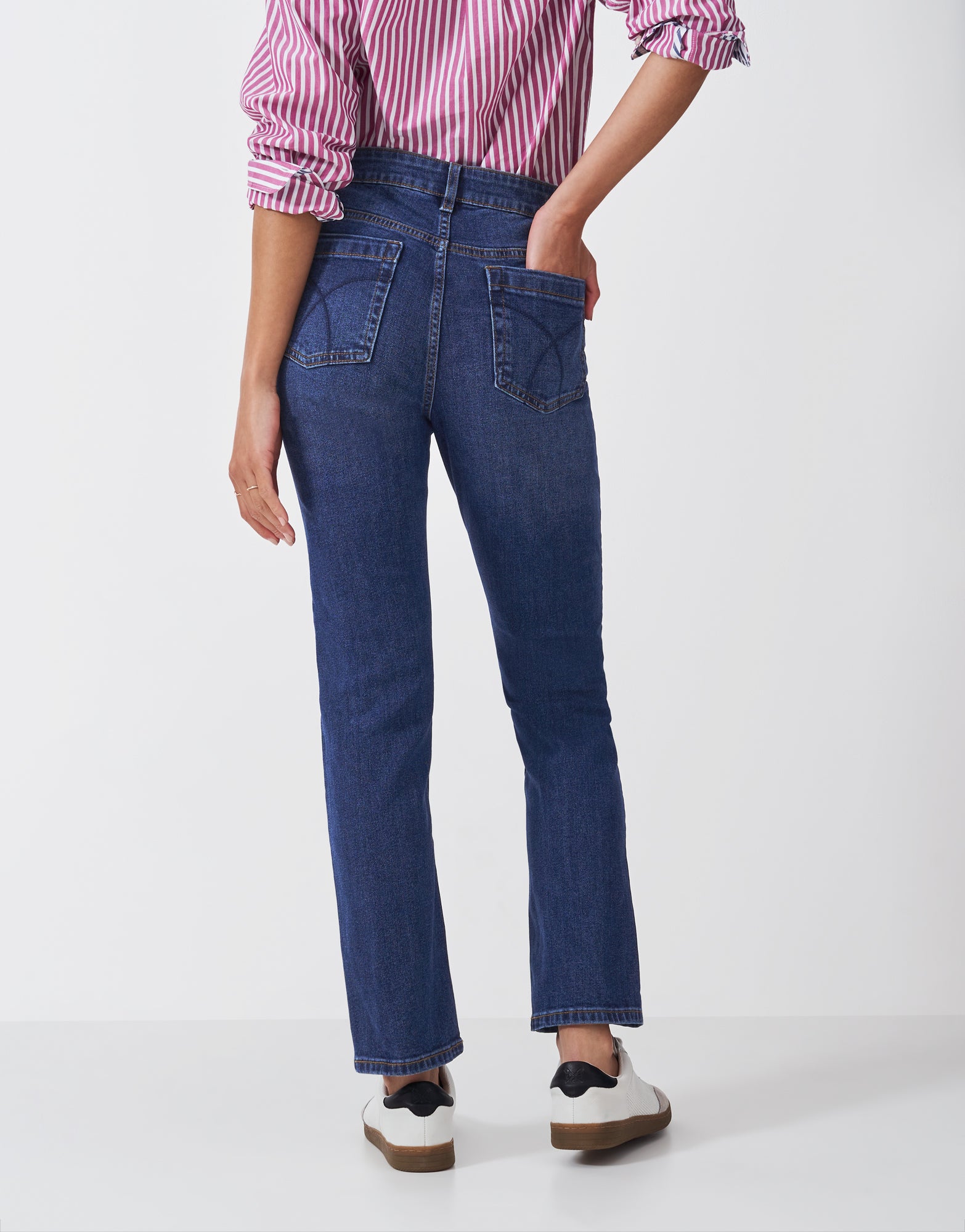 An image of the Crew Clothing Straight Fit Jeans