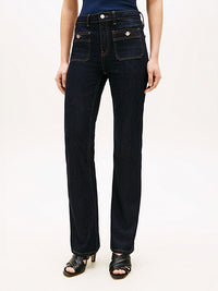 An image of the Tommy Hilfiger Denim Rinse Bootcut Jeans