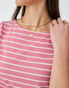 An image of the Crew Clothing Essential Breton Top