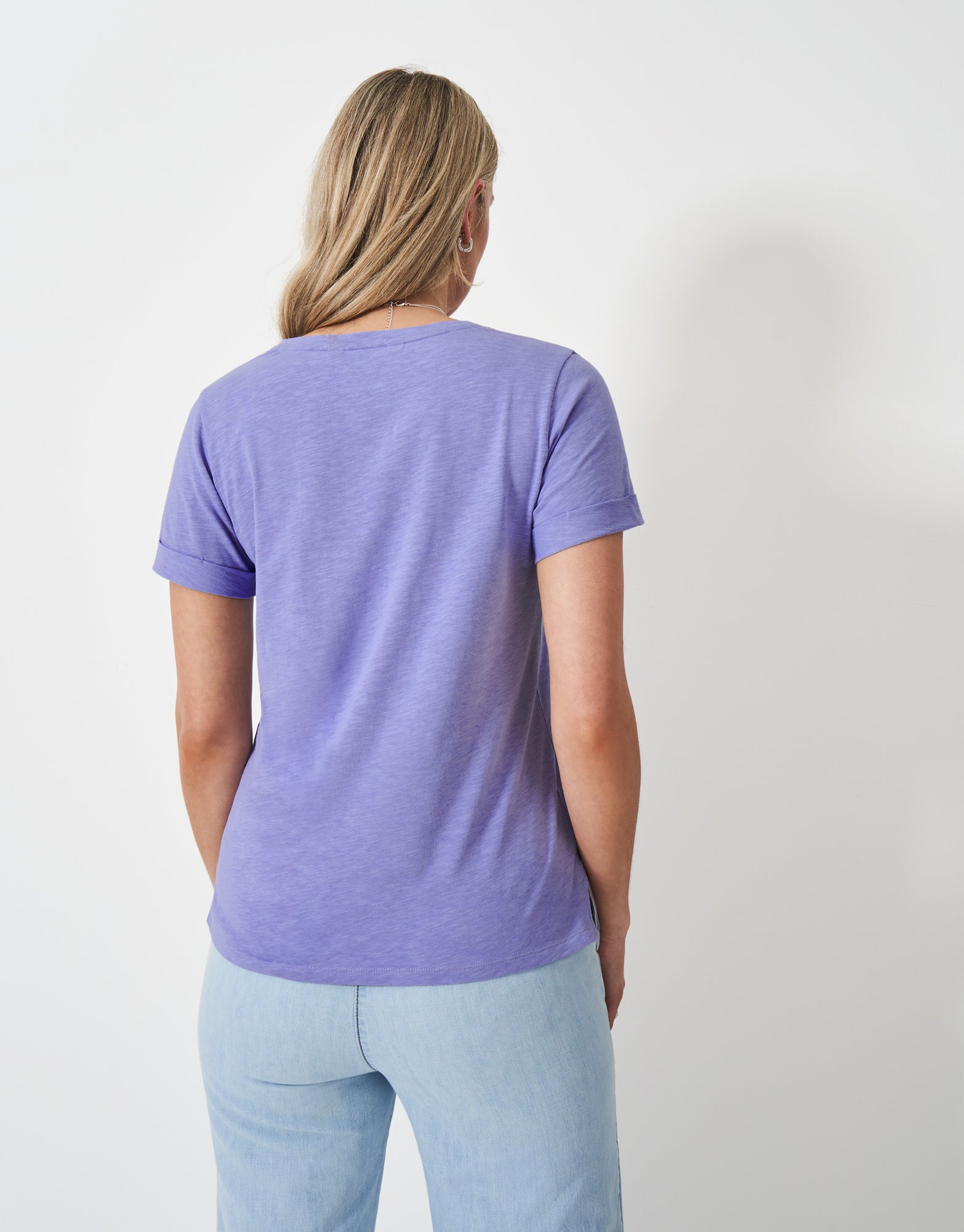 An image of the Crew Clothing Slub Crew Neck Tee