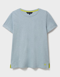 An image of the Crew Clothing Stripe Crew Neck Slub T-Shirt